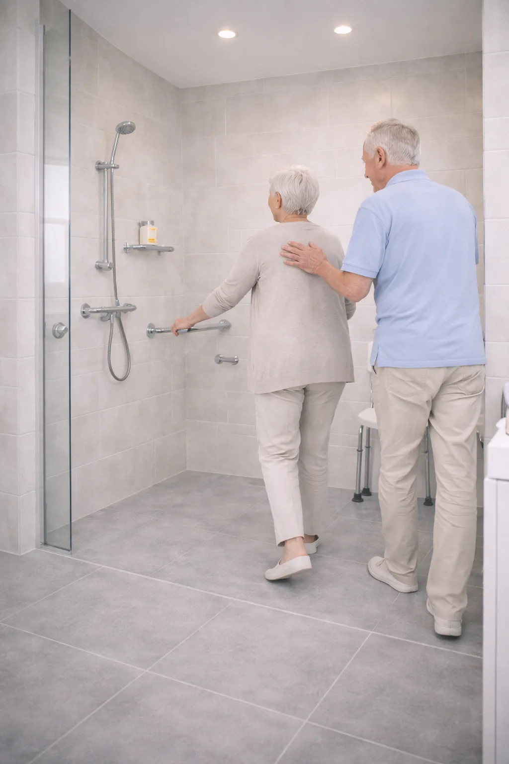 Ebenerdige Walk-in Dusche